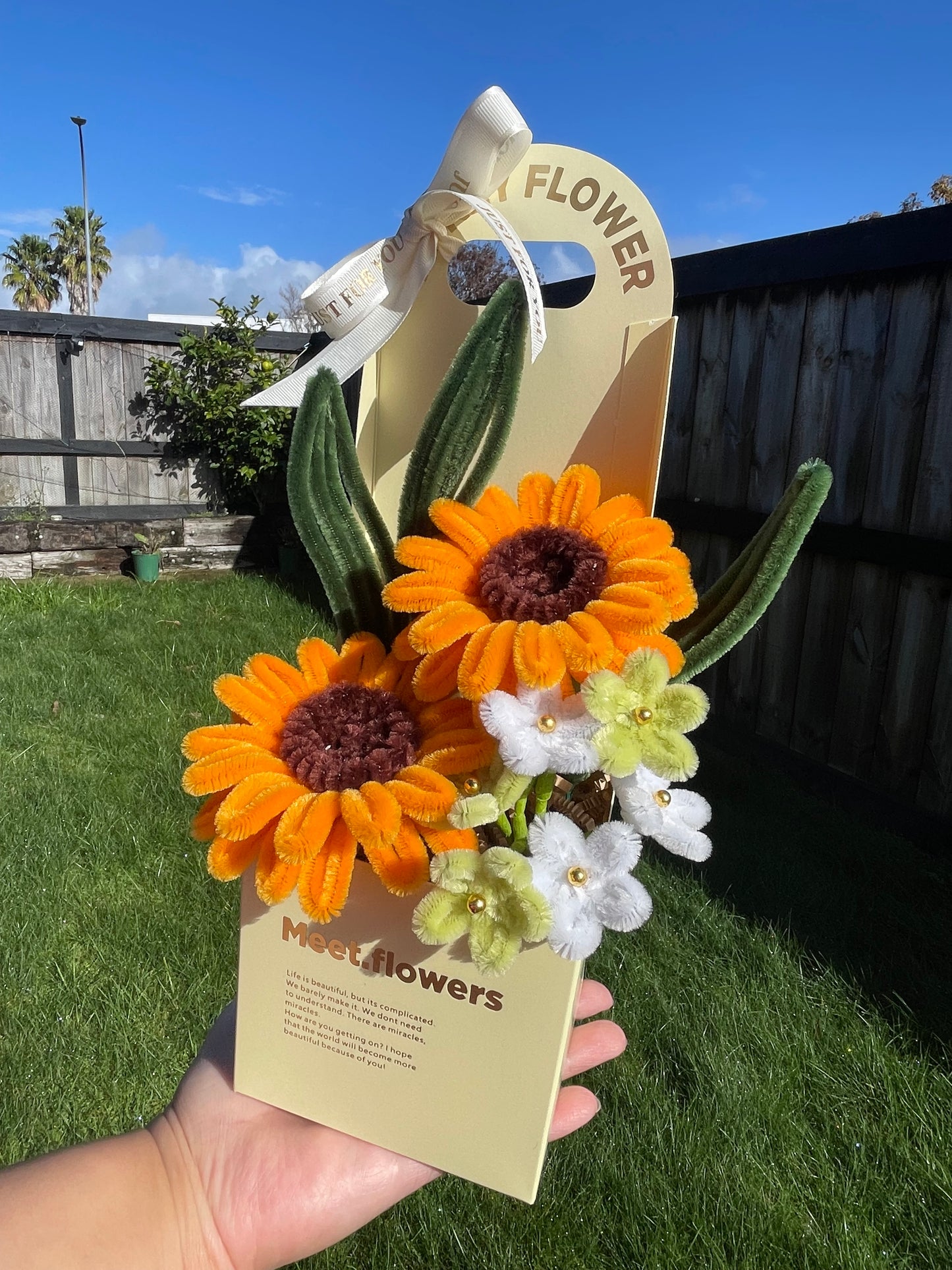 Sunflower Mixed | Pipe Cleaner Flower | Handmade