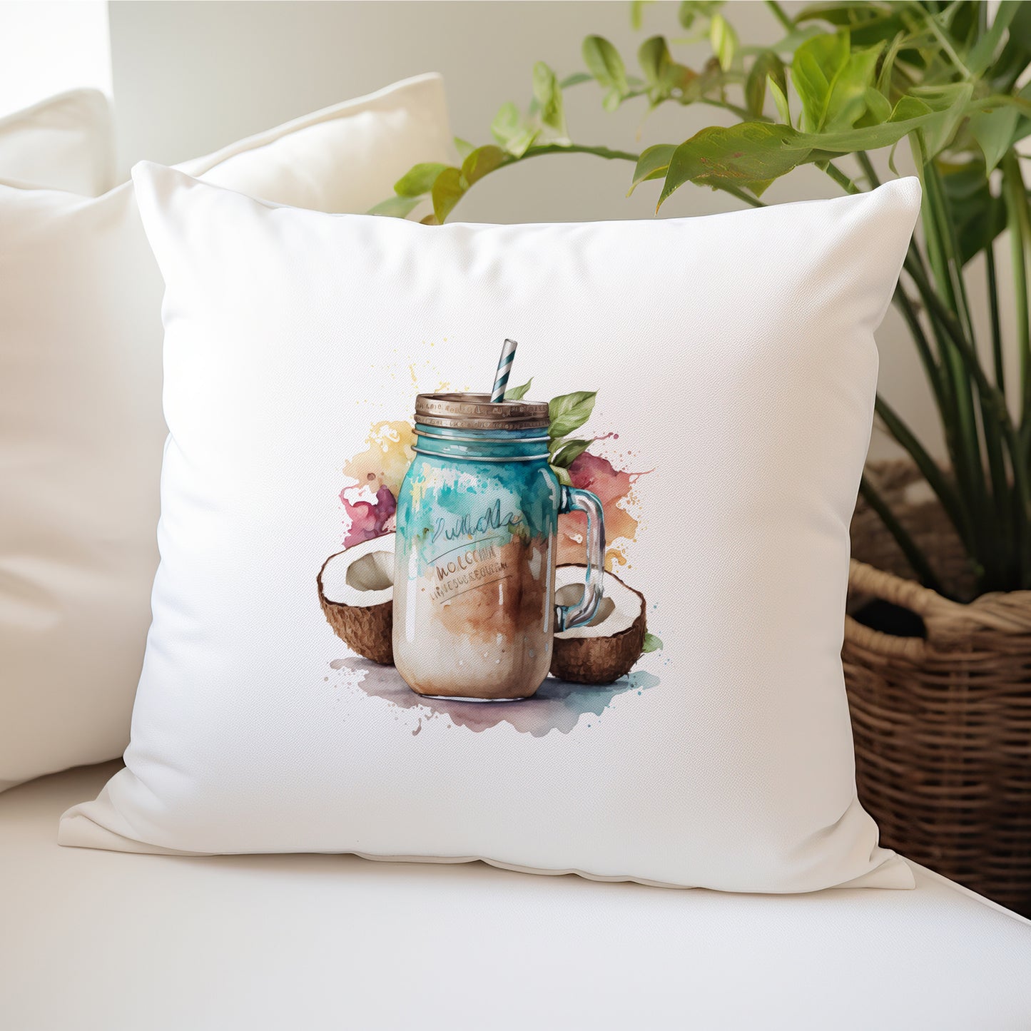 Yummy Smoothie Design Pillow | Cushion