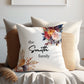 Autumn Floral Design | Family Throw Pillow | Personalise