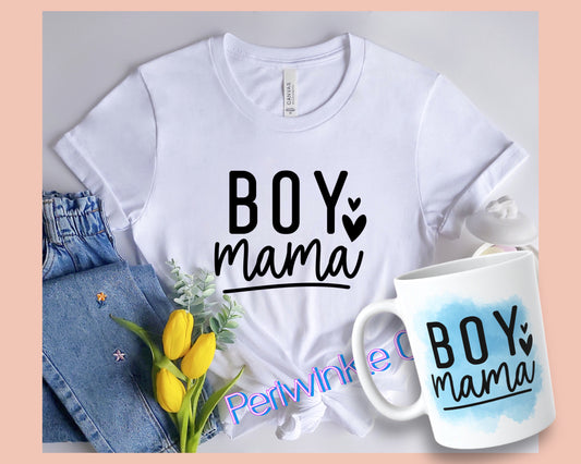 Boy mama SHIRT and MUG | Mom