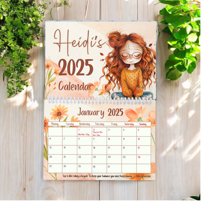 Autumn Girl Wall Calendar | Personalised Calendar