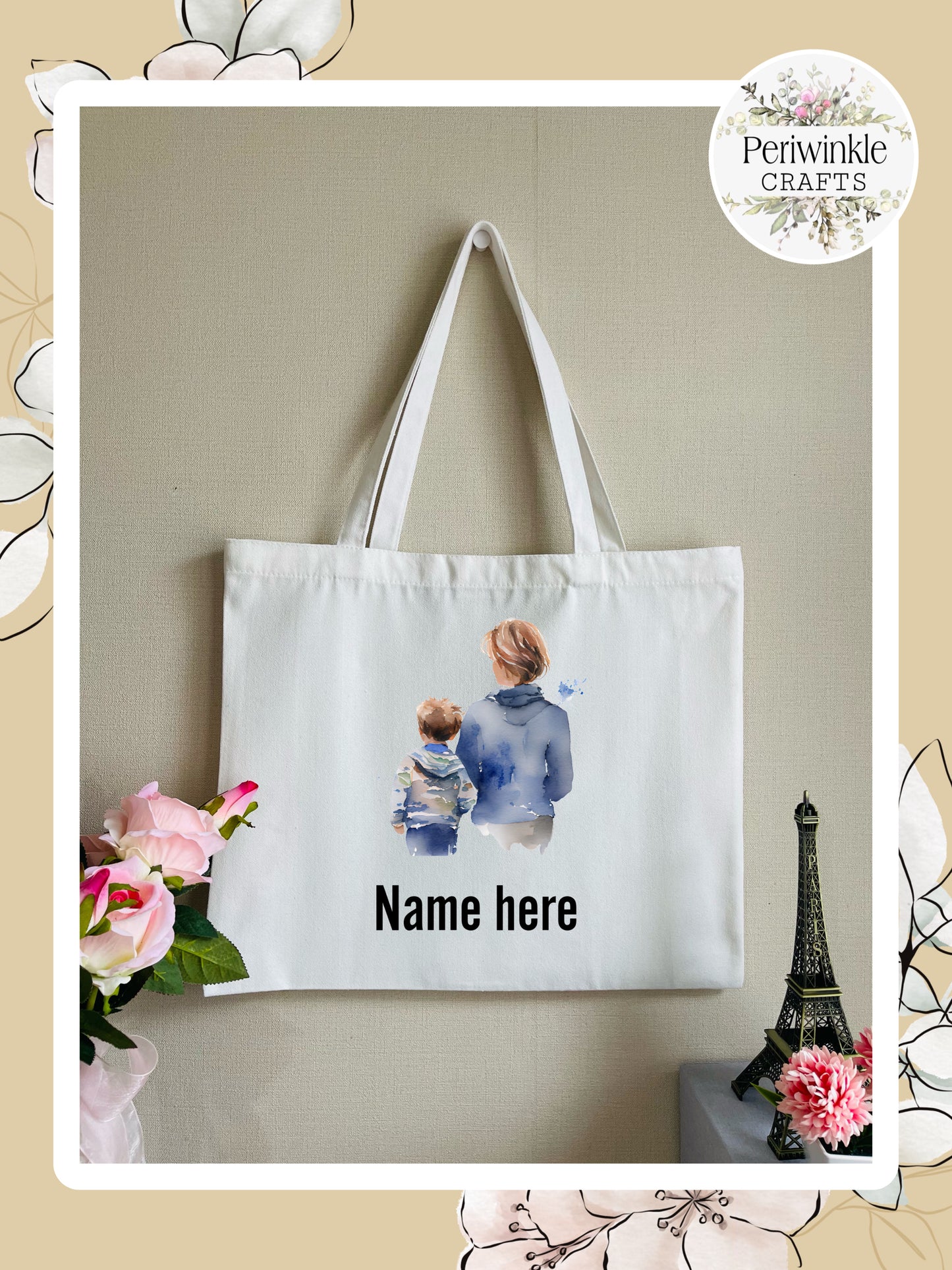 Mom and Son Canvas bag