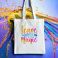 Colorful Inspirational Canvas | Canvas Tote Bag