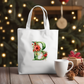 Christmas Alphabet - Green | Canvas Tote Bag | Customisable bag