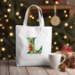 Christmas Alphabet - Green | Canvas Tote Bag | Customisable bag