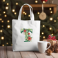 Christmas Alphabet - Green | Canvas Tote Bag | Customisable bag