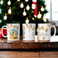 Gold Christmas Mug | Customisable Mugs