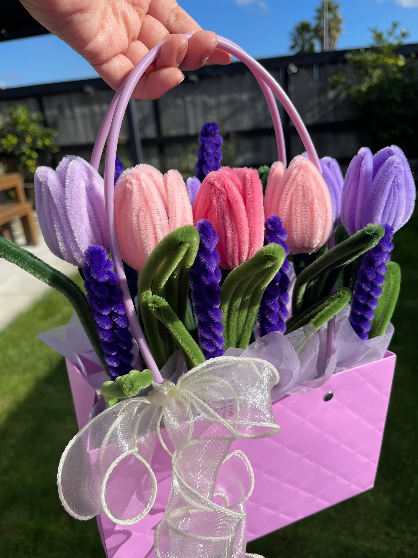Tulips Flower Box | Pipe cleaner | Handmade