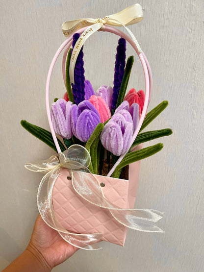 Tulips Flower Box | Pipe cleaner | Handmade