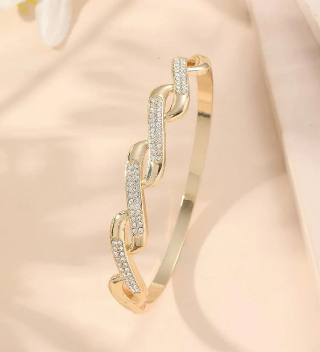 Sophisticated Rhinestone Bangle | Accessories