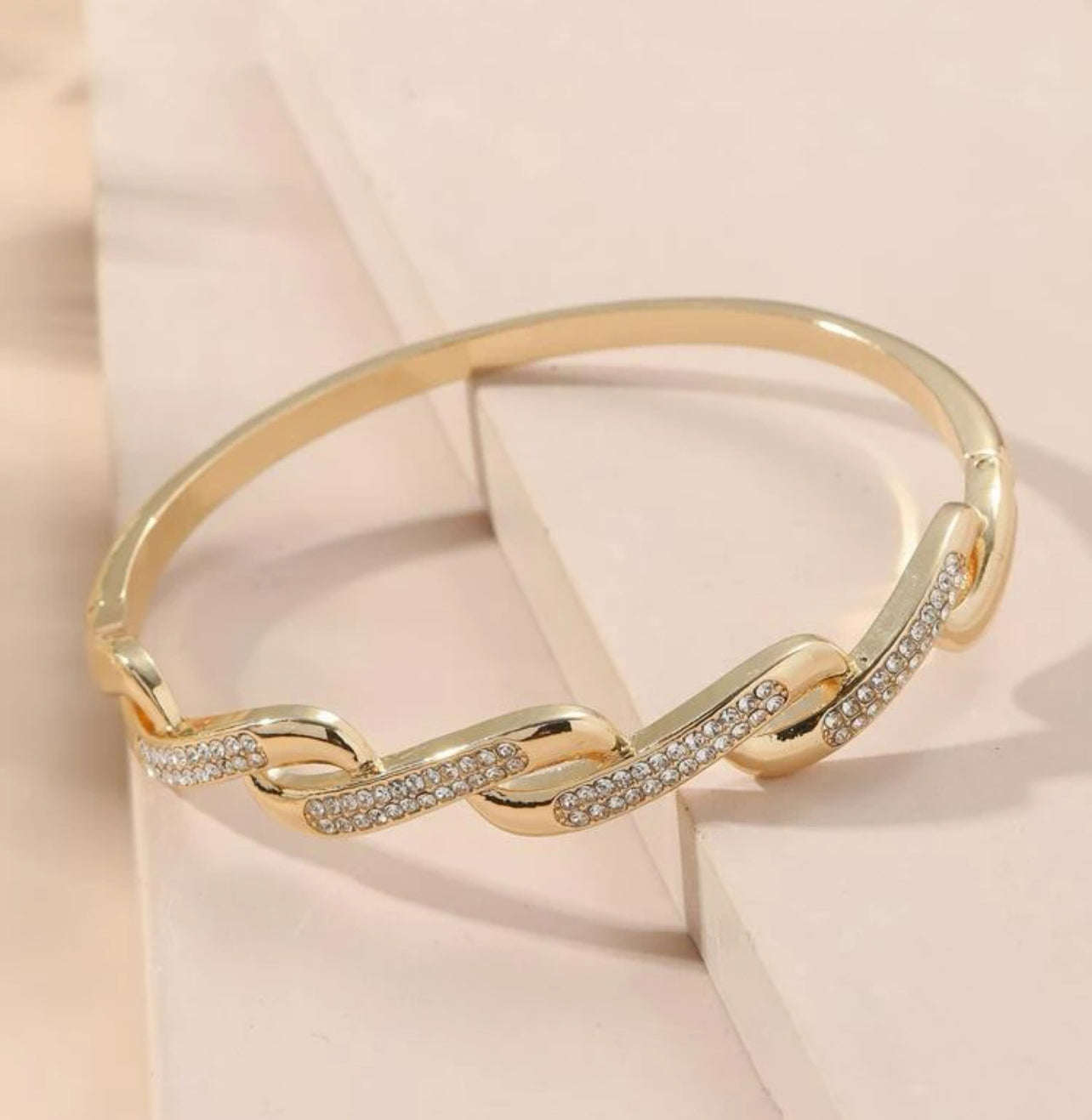 Sophisticated Rhinestone Bangle | Accessories