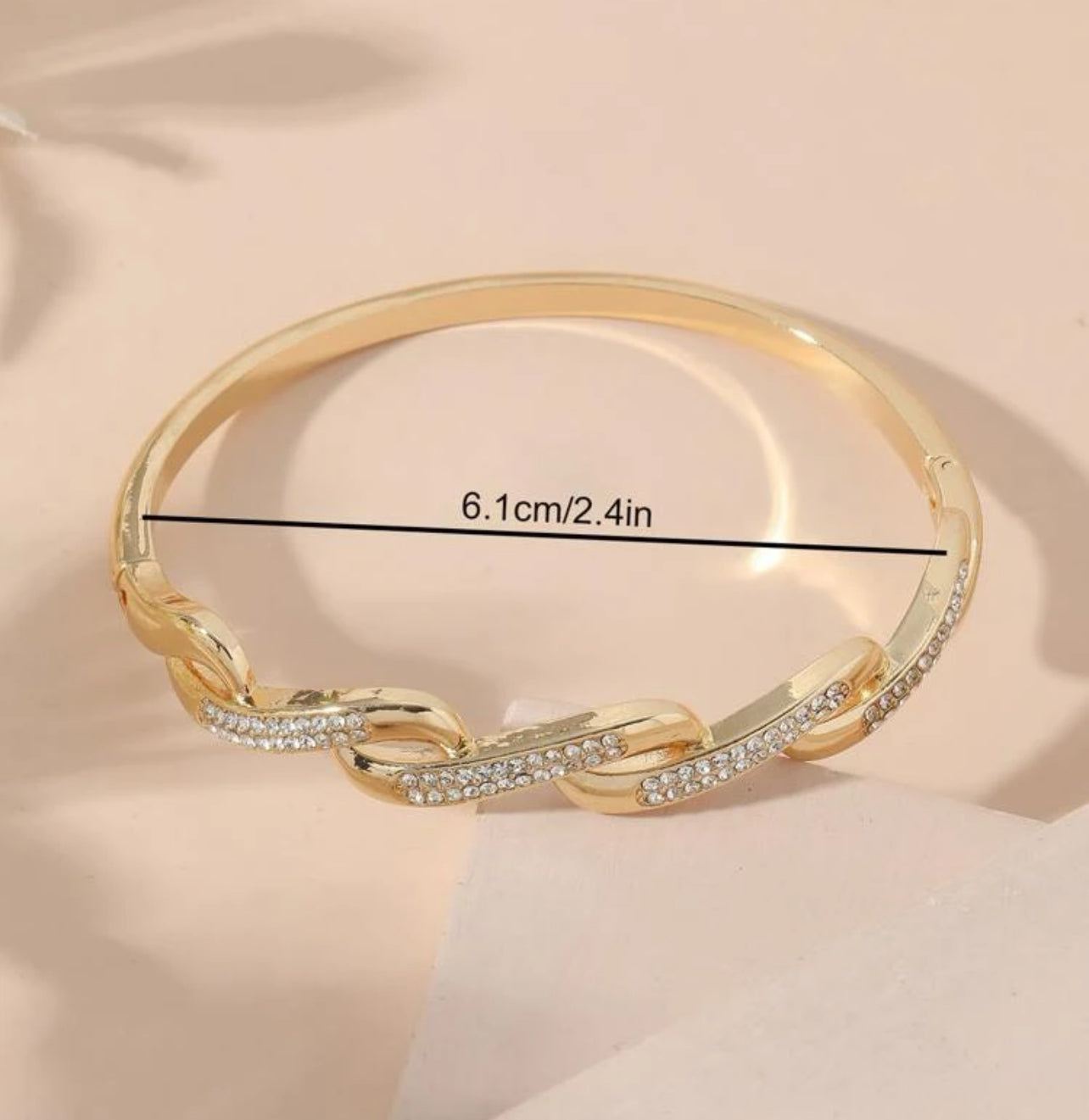 Sophisticated Rhinestone Bangle | Accessories