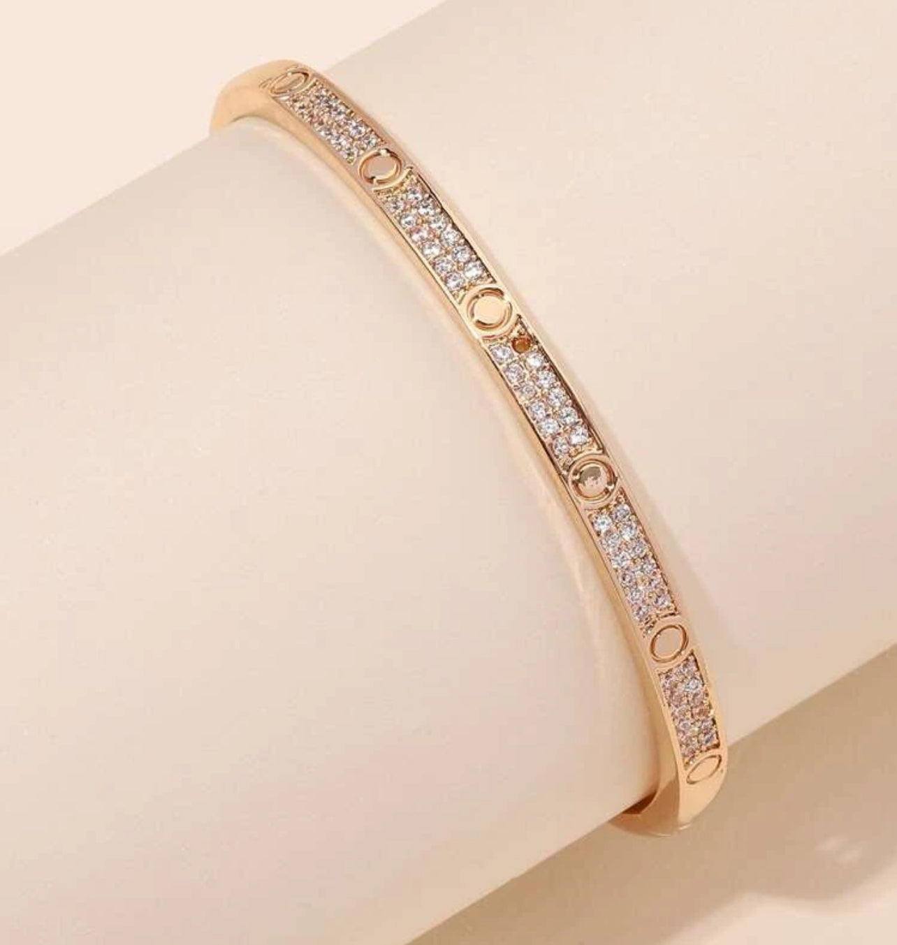 Love Rhinestone Bangle | Accessories