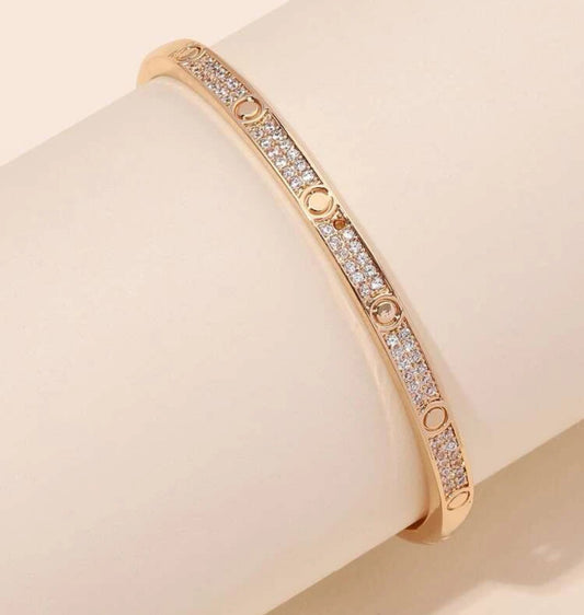 Love Rhinestone Bangle | Accessories