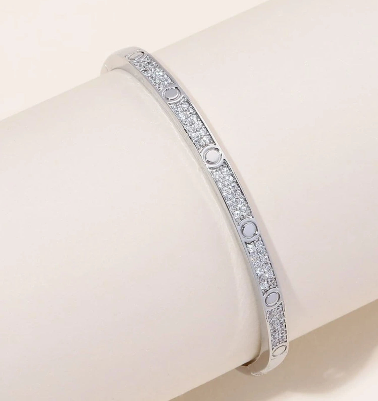 Love Rhinestone Bangle | Accessories