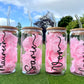 Personalised Glass Tumbler with glass Straw