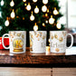 Gold Christmas Mug | Customisable Mugs