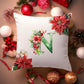 Christmas Pillowcase | Green Alphabet | Home Decor