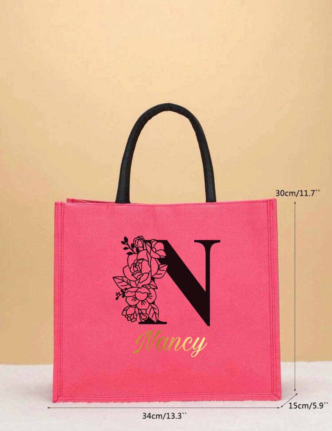 Nancy Pink Tote Bag