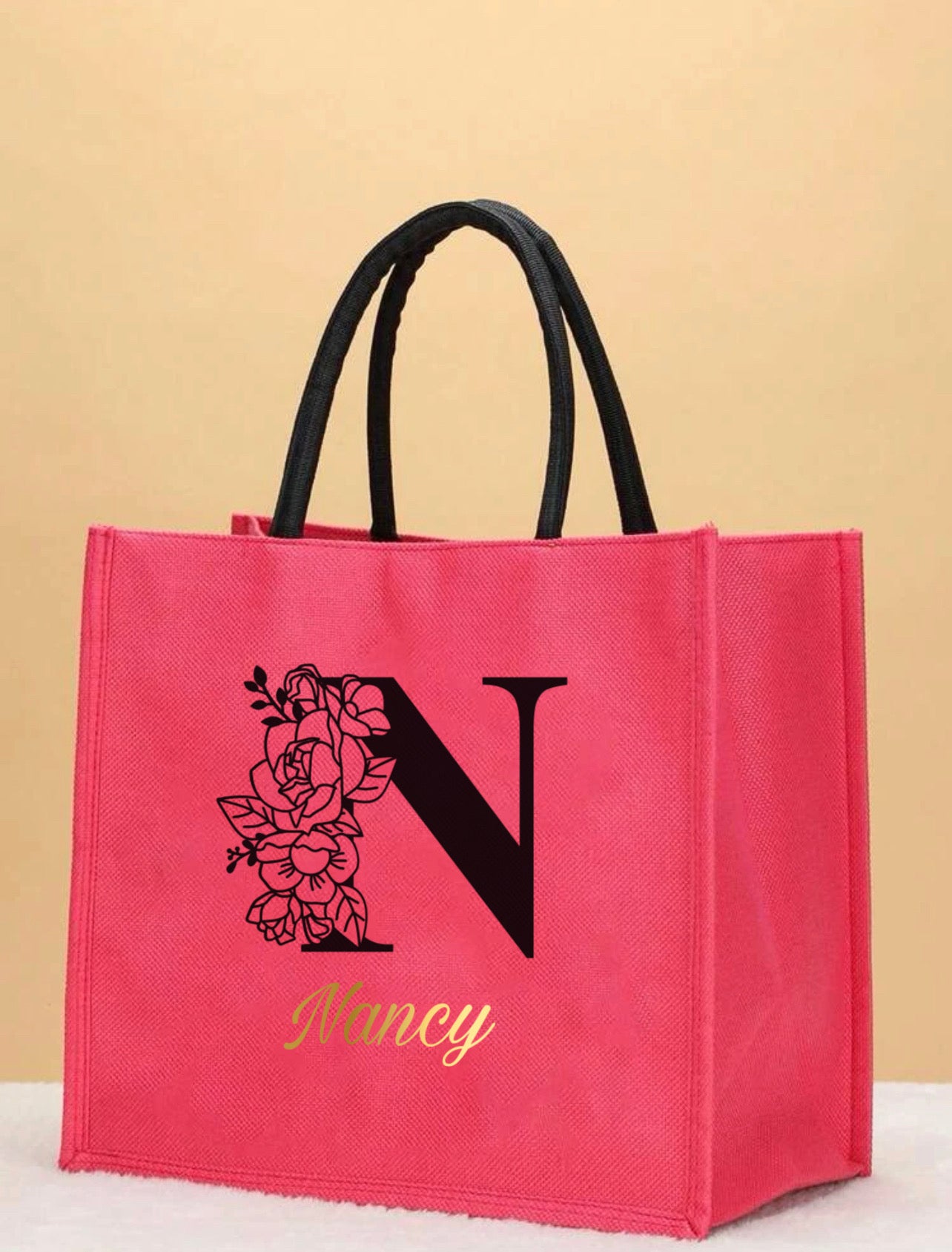 Nancy Pink Tote Bag