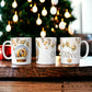 Gold Christmas Mug | Customisable Mugs