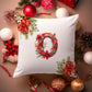 Christmas Pillowcase | Red Alphabet | Home Decor