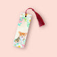 Corgi Dog and Flowers bookmark | Stationery