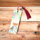 Corgi Dog and Flowers bookmark | Stationery