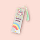 Unicorn and rainbow bookmark | Stationery