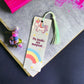 Unicorn and rainbow bookmark | Stationery