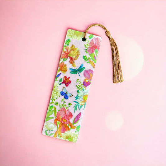 Colorful floral bookmark | Stationery