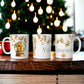 Gold Christmas Mug | Customisable Mugs