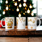 Gold Christmas Mug | Customisable Mugs