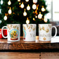 Gold Christmas Mug | Customisable Mugs