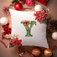 Christmas Pillowcase | Green Alphabet | Home Decor