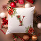 Christmas Pillowcase | Red Alphabet | Home Decor