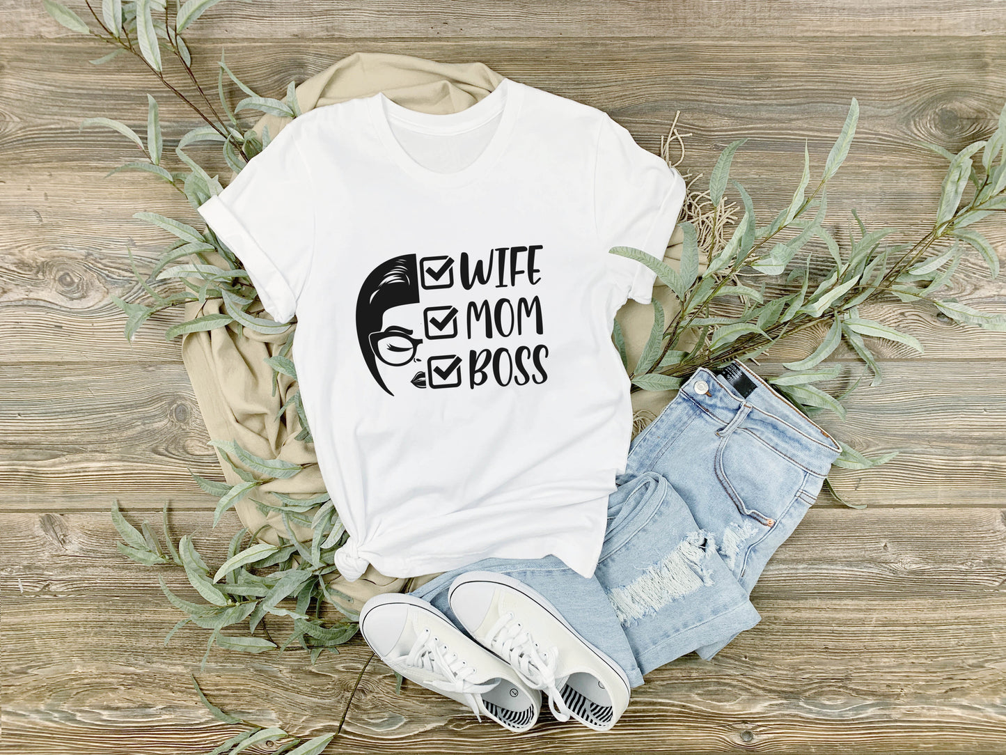 Wife, Mom, Boss | Sarcastic shirt