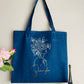 Women Line Art Tote Bag