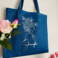 Women Line Art Tote Bag