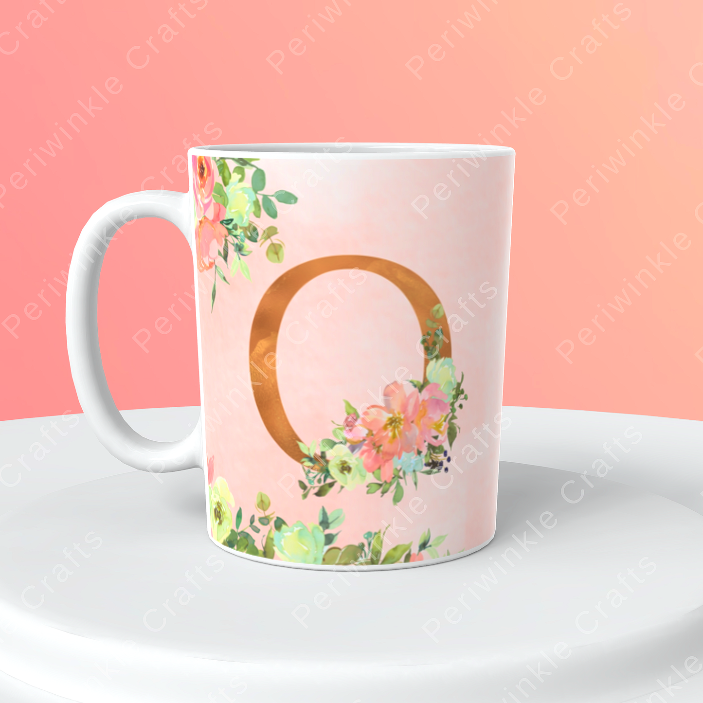 Floral Pink Pastel mug (N-Z)